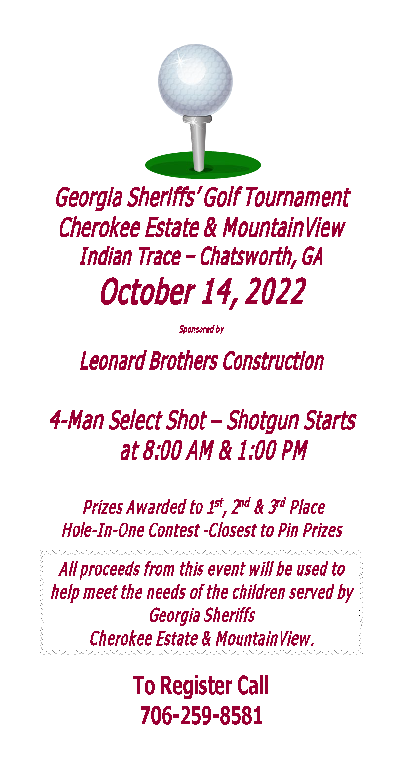 Georgia Sheriff's Cherokee Estate & MountainView Golf Tournament – Georgia  Sheriffs' Youth Homes
